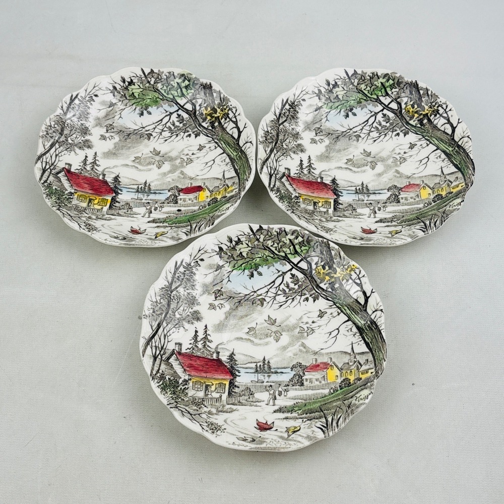 J&G Meakin Welcome Home Saucer Lot of 3 English Staffordshire Replacement